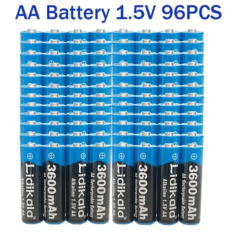 AA Battery Free Shipping 2024New Bestselling1.5V3600mAh Rechargeable Battery for Led Light Toy Camera Microphone Battery 1-96PCS
AA Battery Free Shipping 2024New Bestselling1.5V3600mAh Rechargeable Battery for Led Light Toy Camera Microphone Battery 1-96PCS