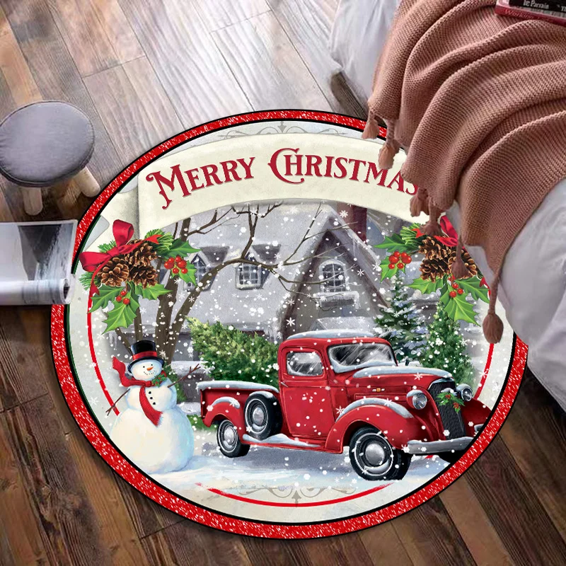 Circular carpet Christmas Carpet customized Non slip Carpet snowman Personalized Home Decoration Living Room Floor Mat
Circular carpet Christmas Carpet customized Non slip Carpet snowman Personalized Home Decoration Living Room Floor Mat