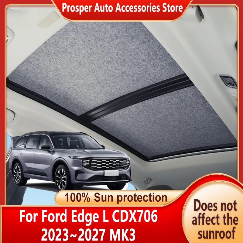 Car Panoramic Sunroof Insulation Roof Visor For Ford Edge L CDX706 2023~2027 2026 Sun Protection Adsorption Sky Curtain Sunshade
Car Panoramic Sunroof Insulation Roof Visor For Ford Edge L CDX706 2023~2027 2026 Sun Protection Adsorption Sky Curtain Sunshade