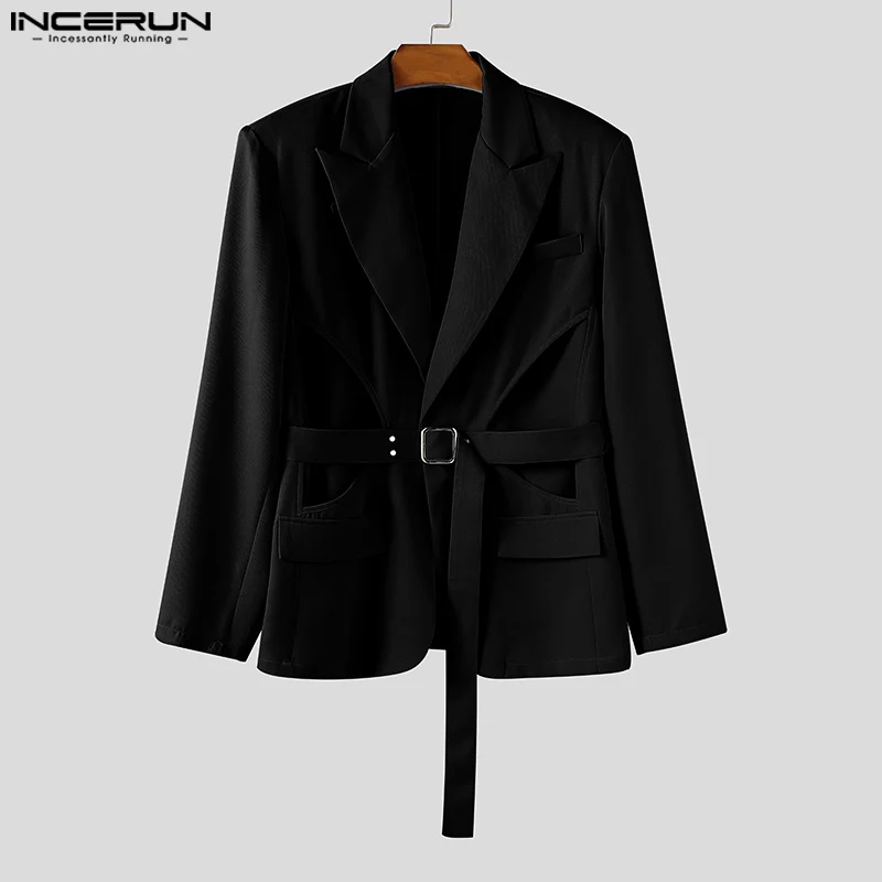 INCERUN Men Blazer Solid Color Lapel Long Sleeve Casual Suit Men Streetwear 2025 Personality Fashion Male Coats Blazer With Belt
INCERUN Men Blazer Solid Color Lapel Long Sleeve Casual Suit Men Streetwear 2025 Personality Fashion Male Coats Blazer With Belt