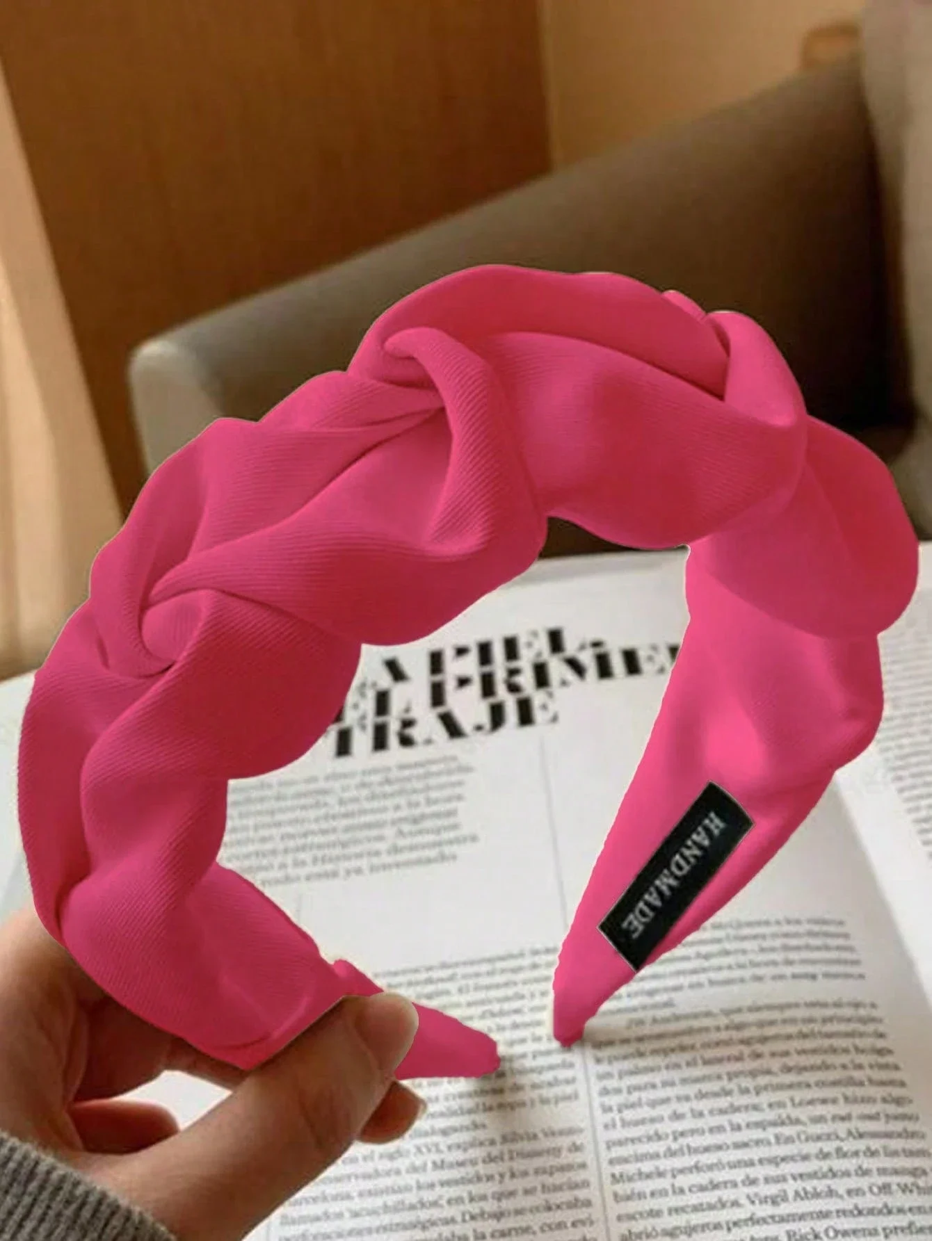 Rose Pink Pleated Wide Headband Retro Fashion Solid Color Hair Hoop Accessories
Rose Pink Pleated Wide Headband Retro Fashion Solid Color Hair Hoop Accessories