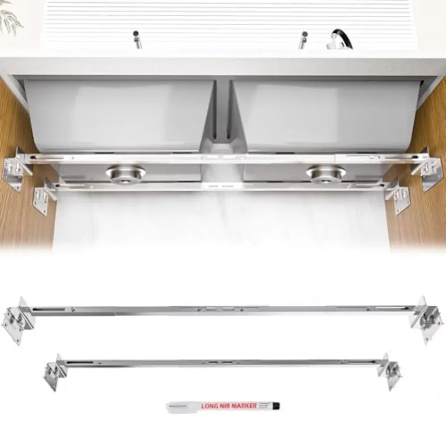 Adjustable Sk Support Kitchen Undermount Sk Brackets ches 51-140CM Heavy Duty Staless Steel Sk Support Pole - Undermount Sks Ki
Adjustable Sk Support Kitchen Undermount Sk Brackets ches 51-140CM Heavy Duty Staless Steel Sk Support Pole - Undermount Sks Ki
