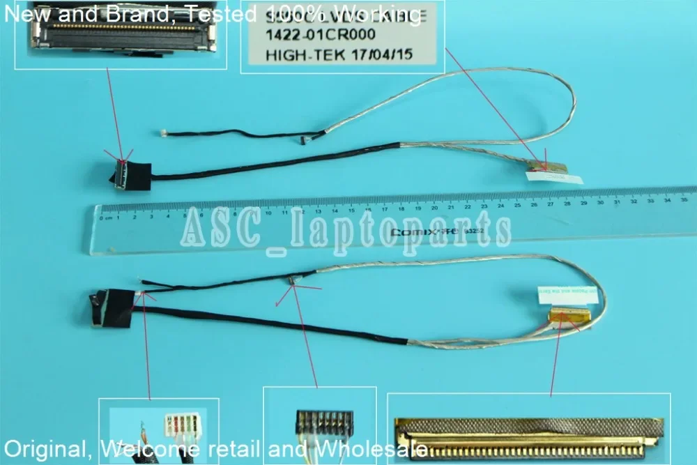 New Original LCD LED Video Flex Cable For ASUS S550 S550C S550CM V550C V505CA S550CB Laptop Screen Display Cable 1422-01CR000
New Original LCD LED Video Flex Cable For ASUS S550 S550C S550CM V550C V505CA S550CB Laptop Screen Display Cable 1422-01CR000