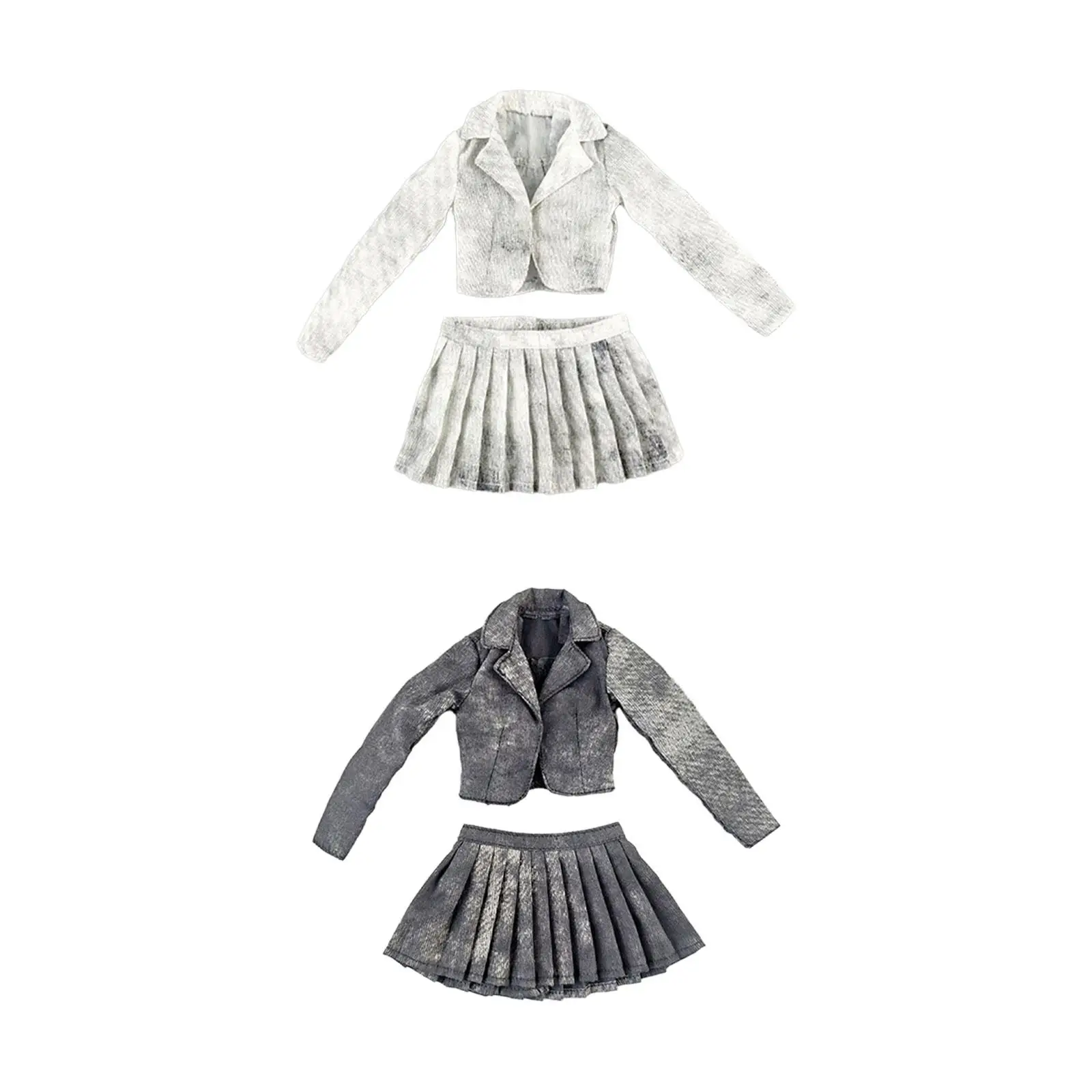 1/6 Scale Short Jacket Pleated Skirt Set Fancy Dress Comfortable Fashion DIY Outfit Props for Female Action Figure Doll Clothes
1/6 Scale Short Jacket Pleated Skirt Set Fancy Dress Comfortable Fashion DIY Outfit Props for Female Action Figure Doll Clothes