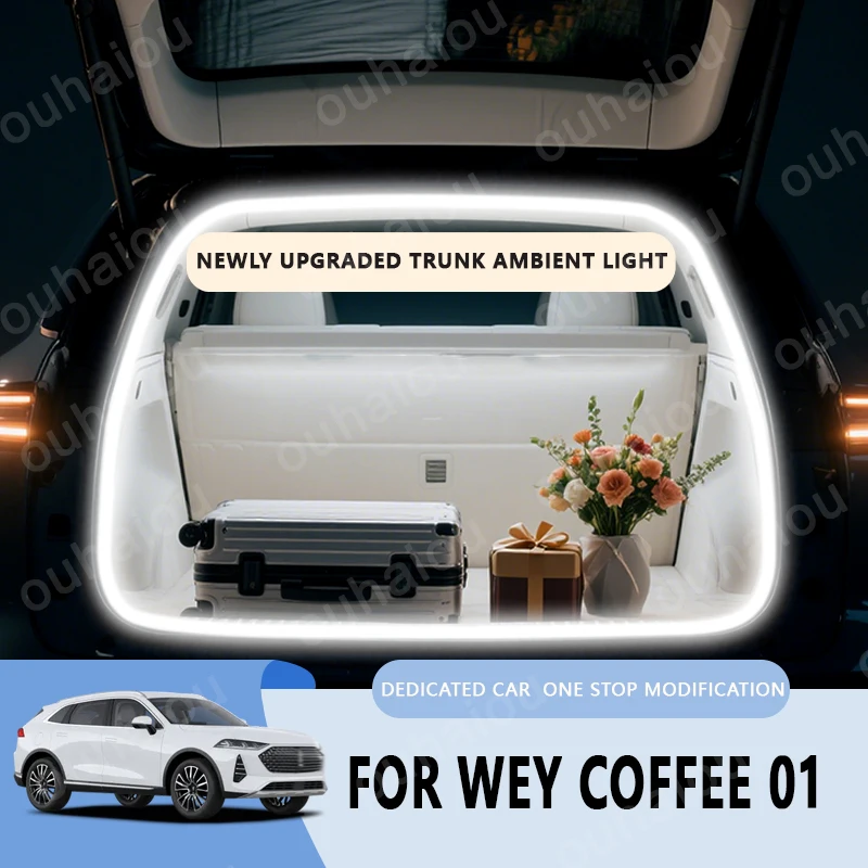 For WEY Coffee01 Tank 300 VV5 VV6 VV7 trunk light modification light Atmosphere lights White warm white Rear Trunk LED Light Bar
For WEY Coffee01 Tank 300 VV5 VV6 VV7 trunk light modification light Atmosphere lights White warm white Rear Trunk LED Light Bar