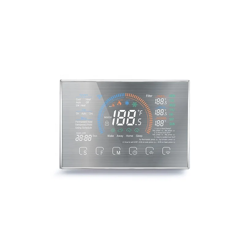 Becasmart BHP-8000 24V Heat Pump Thermostat Floor Heating Thermostat Wireless Heat Floor Termostato WiFi Smart Thermostat
Becasmart BHP-8000 24V Heat Pump Thermostat Floor Heating Thermostat Wireless Heat Floor Termostato WiFi Smart Thermostat