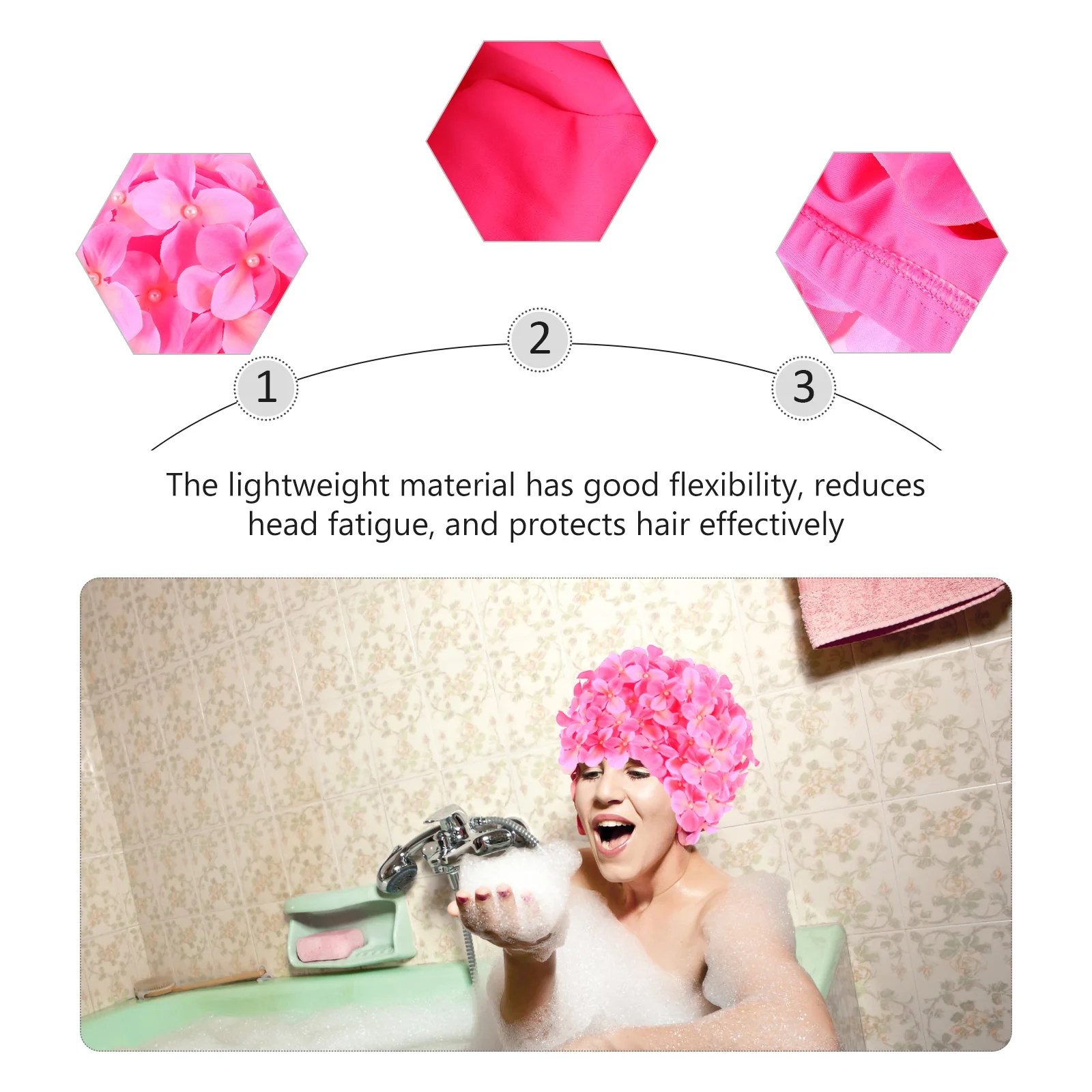 Petal Hair Care Swimming Cap Stylish Women Caps for Vintage Ear Protector Nylon Fabric Girls Child
Petal Hair Care Swimming Cap Stylish Women Caps for Vintage Ear Protector Nylon Fabric Girls Child