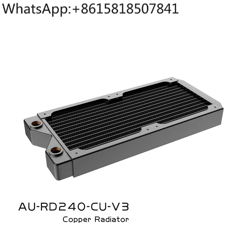 AU-RD240-CU-V3 240 copper water cold row, heat exchanger, heat dissipation row, cold row, copper row
AU-RD240-CU-V3 240 copper water cold row, heat exchanger, heat dissipation row, cold row, copper row