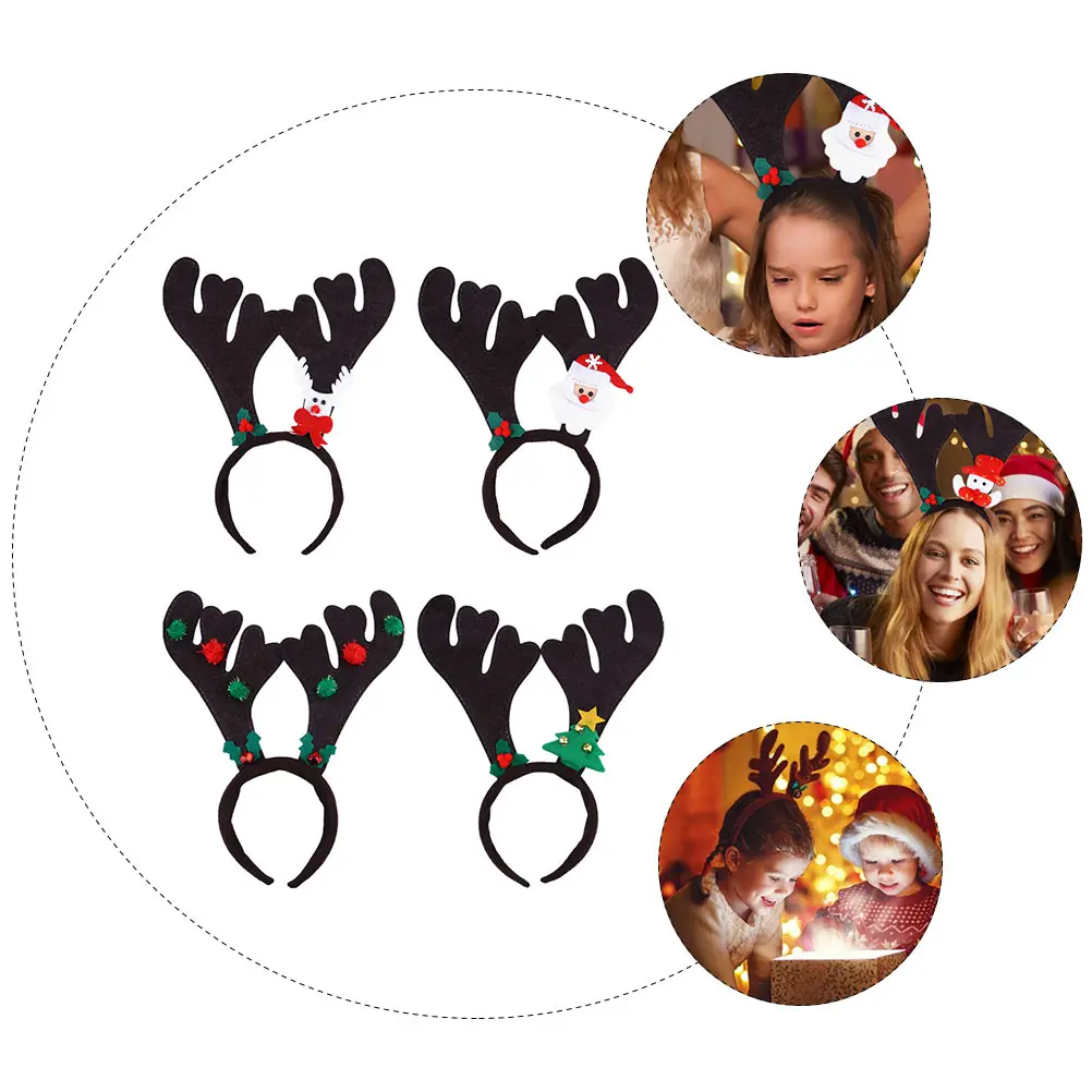 4 pcs Christmas Hairhoop Cartoon Antler Headpiece Cosplay Party Kids Adult Universal Size Easy Wear Long Lasting Premium
4 pcs Christmas Hairhoop Cartoon Antler Headpiece Cosplay Party Kids Adult Universal Size Easy Wear Long Lasting Premium