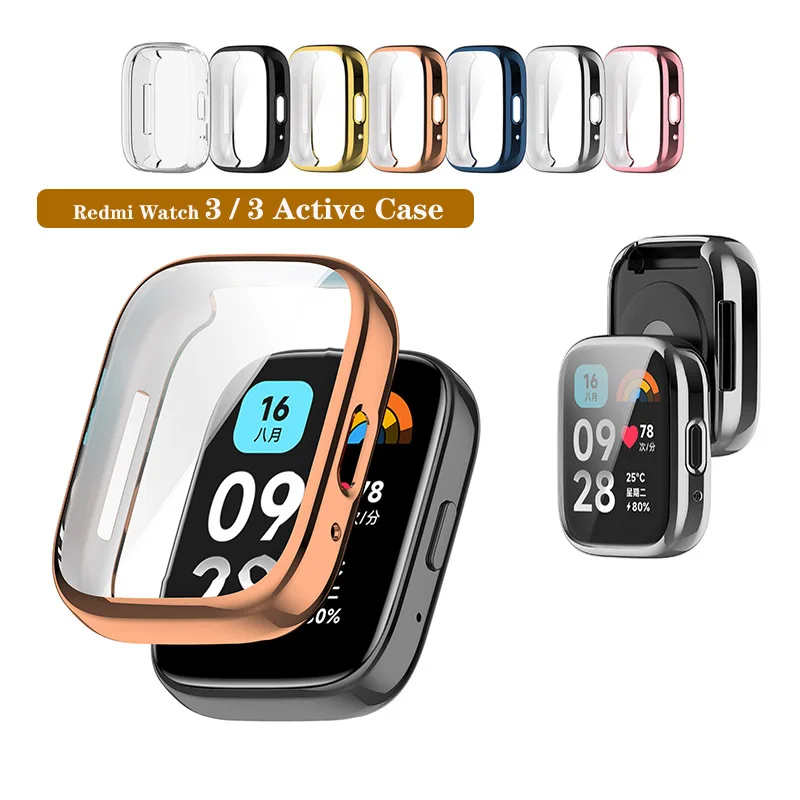 Soft Silicone Case For Redmi Watch 3 Active Protection Shell Replacement for Xiaomi Redmi Watch 3 Active/3 Lite Protective Cover
Soft Silicone Case For Redmi Watch 3 Active Protection Shell Replacement for Xiaomi Redmi Watch 3 Active/3 Lite Protective Cover
