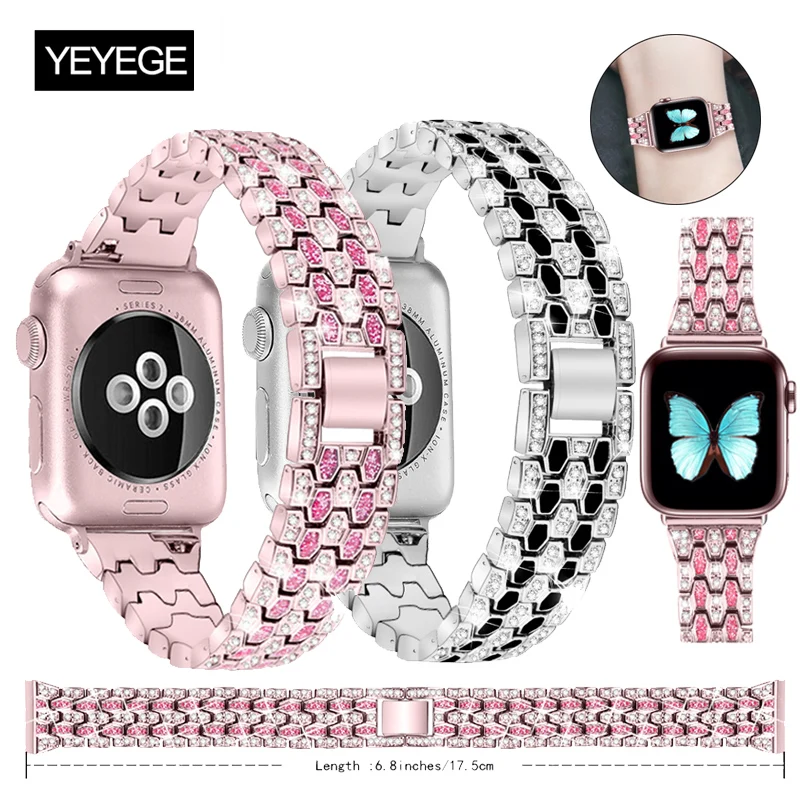 Glitter Diamond Band For Apple Watch 9 8 7 41mm 45mm Band 40mm 44mm 38 42mm Metal Bracelet Stainless Strap iWatch Ultra 2 49mm
Glitter Diamond Band For Apple Watch 9 8 7 41mm 45mm Band 40mm 44mm 38 42mm Metal Bracelet Stainless Strap iWatch Ultra 2 49mm