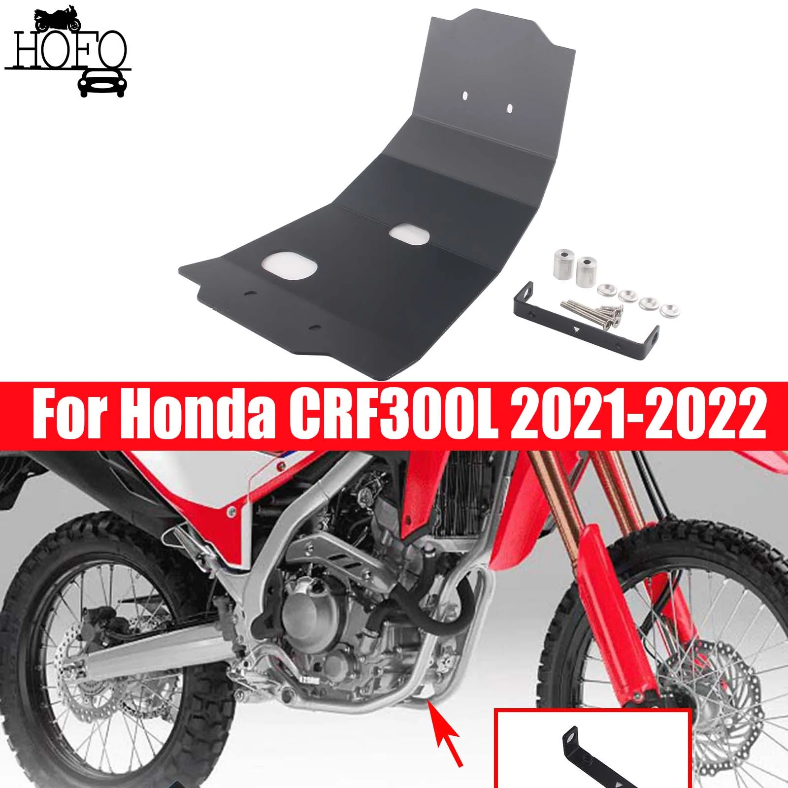 SKid Plate Under Fairing Sump Guard For Honda CRF 300 L CRF300 Rally 2021-2022
SKid Plate Under Fairing Sump Guard For Honda CRF 300 L CRF300 Rally 2021-2022