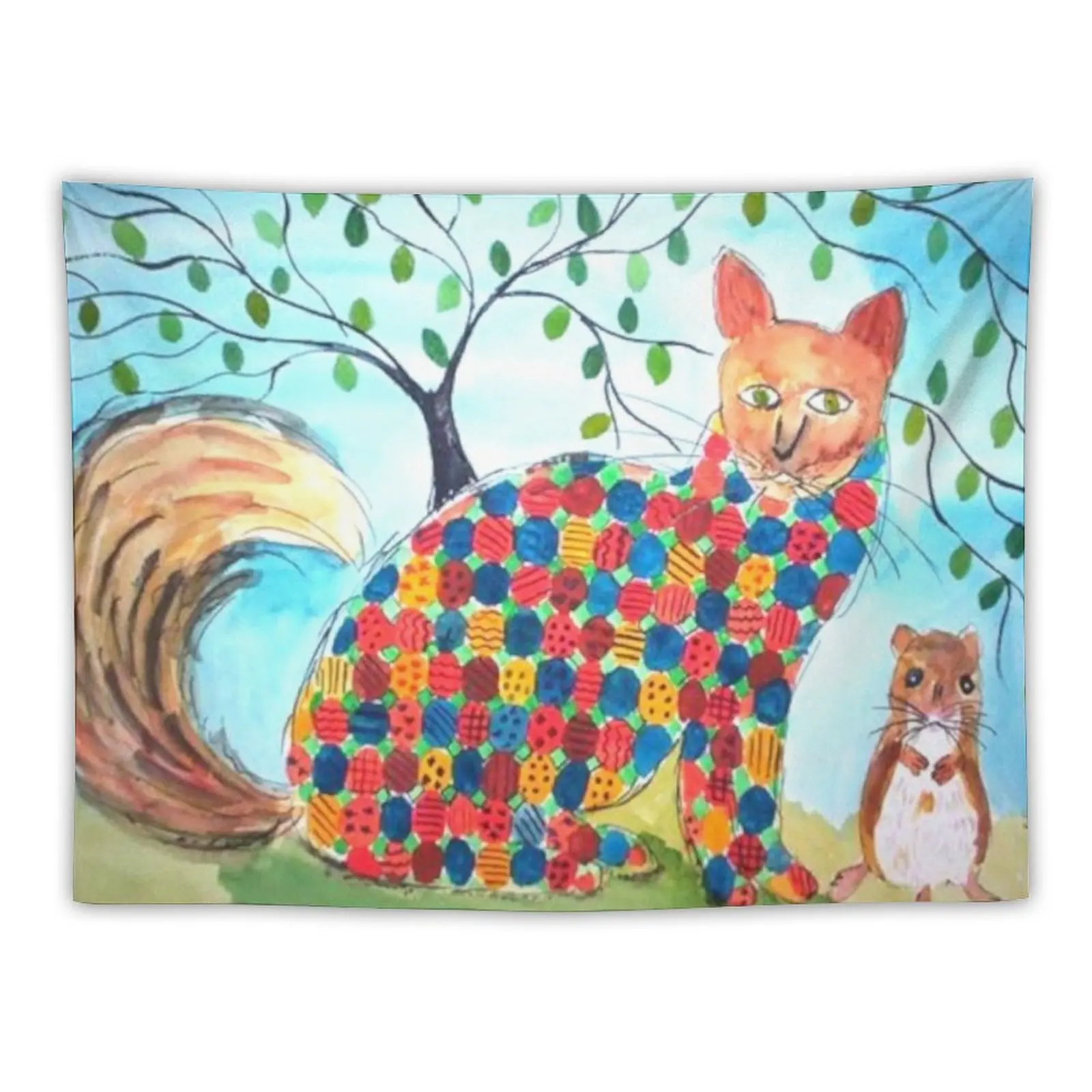 Patchwork Cat and Mouse Tapestry Luxury Living Room Decoration Decorative Wall Murals House Decoration
Patchwork Cat and Mouse Tapestry Luxury Living Room Decoration Decorative Wall Murals House Decoration