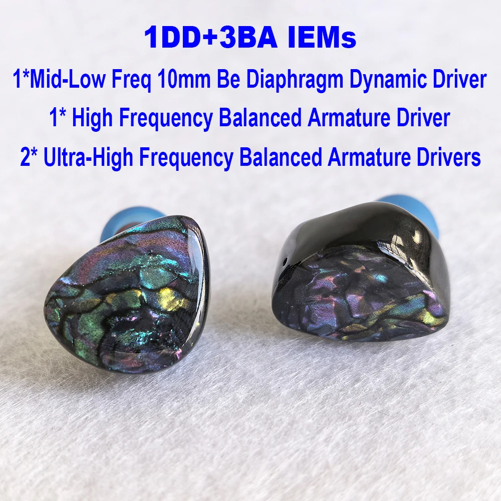 IEM Earphones in Ear Monitors Earbuds HiFi Headphones 1DD+3BA Wired Headphone 2pin Detachable Cable Headsets IEMs for Audiophile
IEM Earphones in Ear Monitors Earbuds HiFi Headphones 1DD+3BA Wired Headphone 2pin Detachable Cable Headsets IEMs for Audiophile