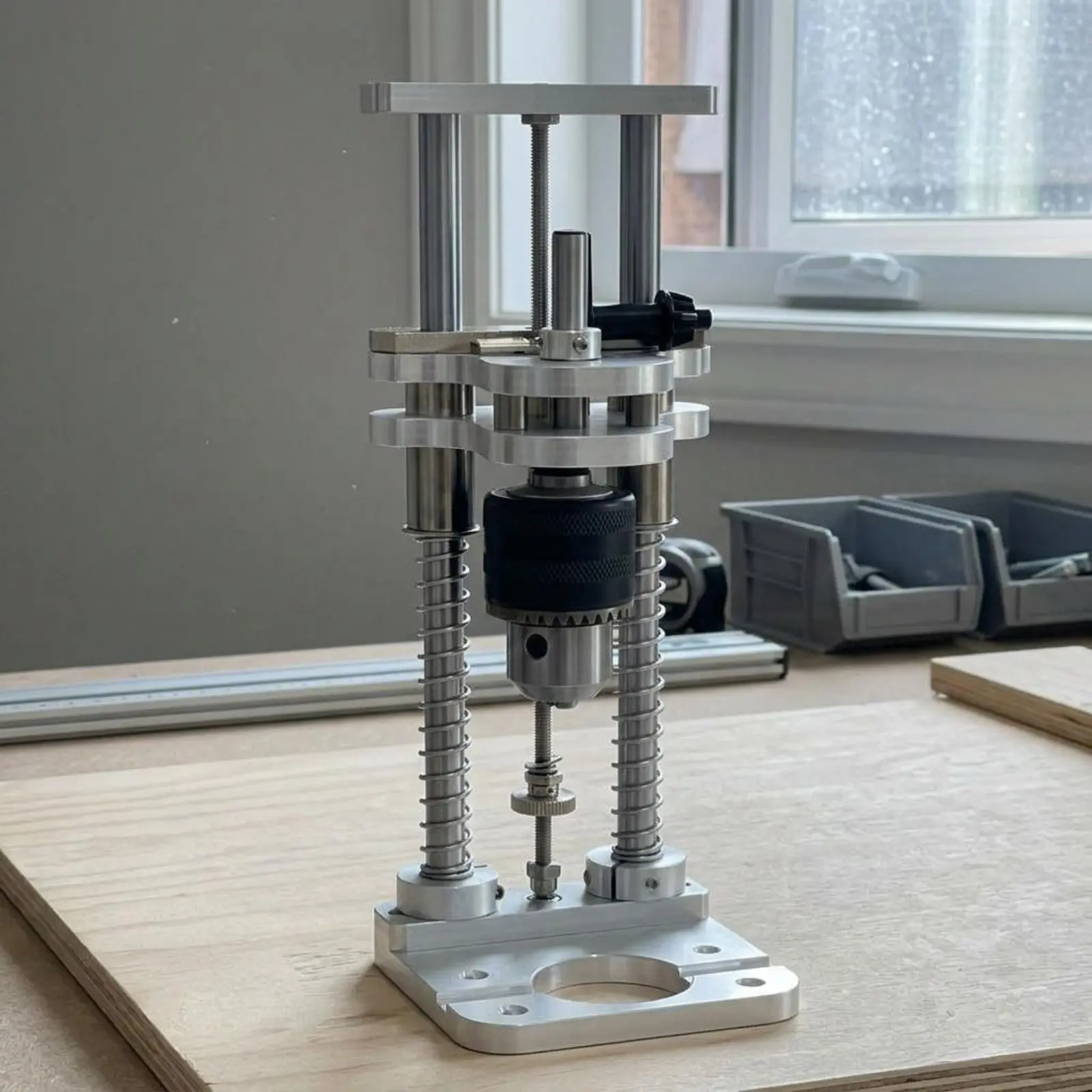 Vertical Drill Stand Precision Drilling Drill Support Frame Power Tool Accessory Adjustable Easy to Use for Workshop
Vertical Drill Stand Precision Drilling Drill Support Frame Power Tool Accessory Adjustable Easy to Use for Workshop