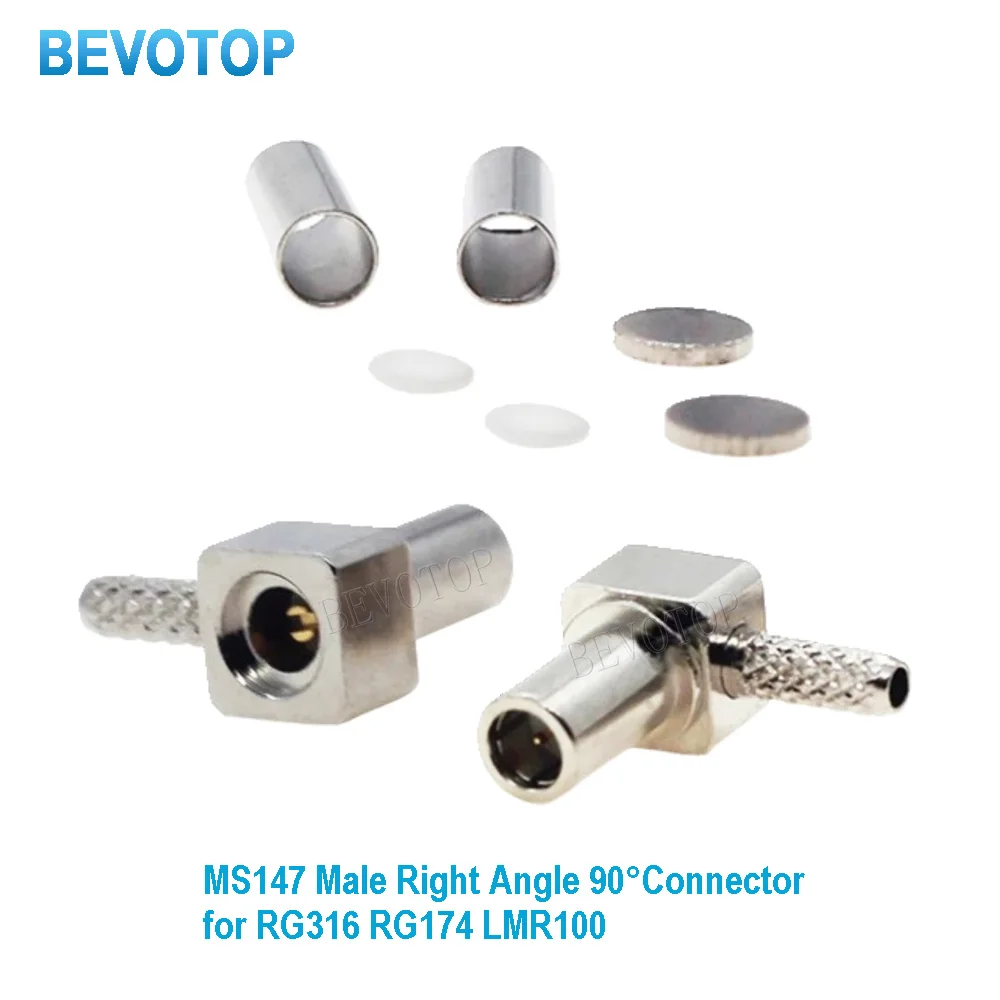 10PCS/LOT MS147 Male Right Angle Plug 50-1.5 RF Coaxial Connector 50Ohm Soldering Connector for RG316 RG174 LMR100 Cable BEVOTOP
10PCS/LOT MS147 Male Right Angle Plug 50-1.5 RF Coaxial Connector 50Ohm Soldering Connector for RG316 RG174 LMR100 Cable BEVOTOP