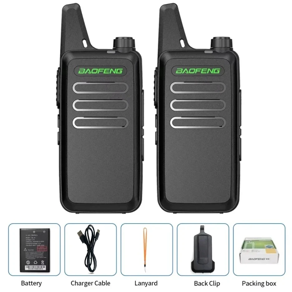 Baofeng 2PCS BF-T20 5W Portable Mini Walkie Talkie VOX Charging USB For BF-C9 BF-888S KD-C1 Two Way Radio Hotel Hunting
Baofeng 2PCS BF-T20 5W Portable Mini Walkie Talkie VOX Charging USB For BF-C9 BF-888S KD-C1 Two Way Radio Hotel Hunting