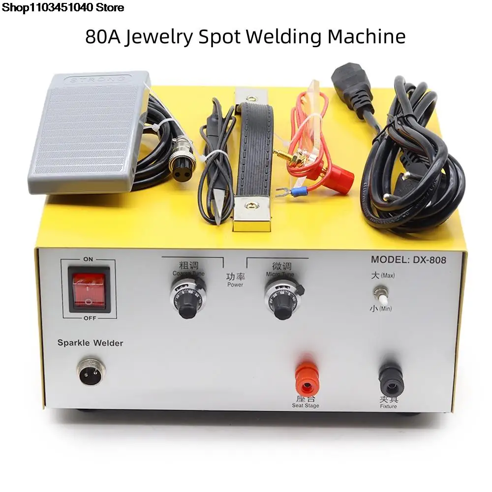 Electric Sparking Pulse Arc Welding Machine, Jewelry Tool, Spot Welder with Foot Pedal for Gold,Silver, 800W, 0.5-80A
Electric Sparking Pulse Arc Welding Machine, Jewelry Tool, Spot Welder with Foot Pedal for Gold,Silver, 800W, 0.5-80A