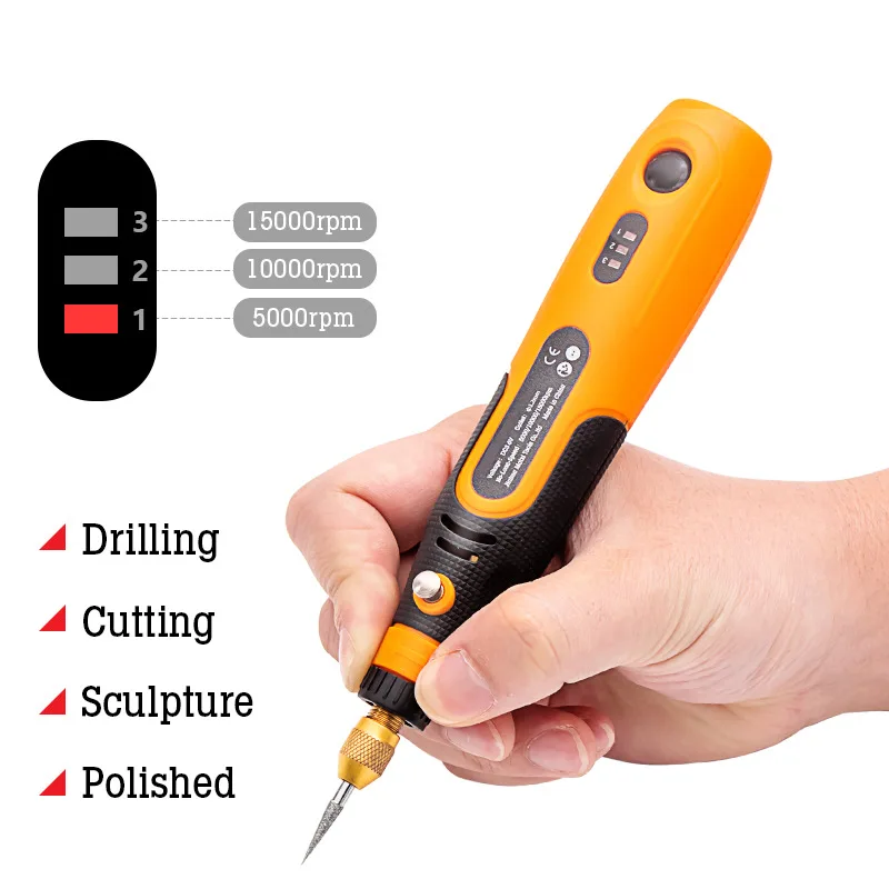 Rechargeable electric grinder set jade carving electric grinder mini electric grinder pen Fixed gear shift
Rechargeable electric grinder set jade carving electric grinder mini electric grinder pen Fixed gear shift