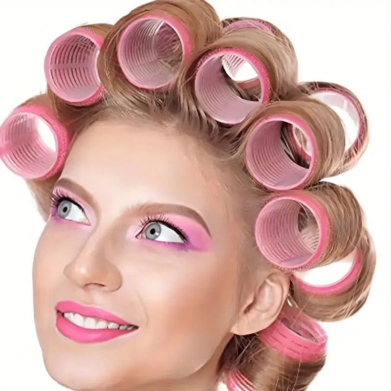 Hot Selling 9Pcs Pink Nylon Plastic Hair Rollers Set DIY Hairdressing Tools 3Sizes No Heat Self Grip Hair Roller Curlers
Hot Selling 9Pcs Pink Nylon Plastic Hair Rollers Set DIY Hairdressing Tools 3Sizes No Heat Self Grip Hair Roller Curlers