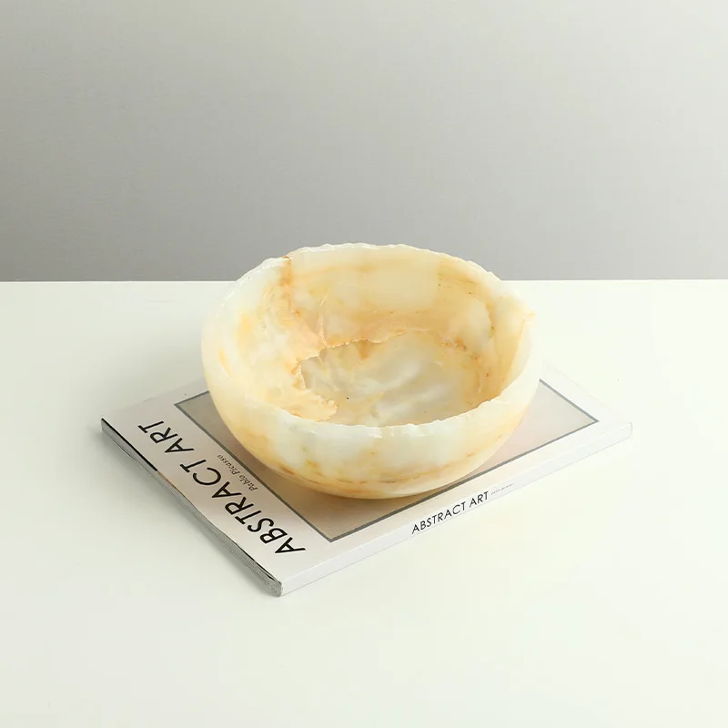 New Chinese-style wabi sabi creative jade decorative fruit pot, office villa living room coffee table desktop high-end
New Chinese-style wabi sabi creative jade decorative fruit pot, office villa living room coffee table desktop high-end
