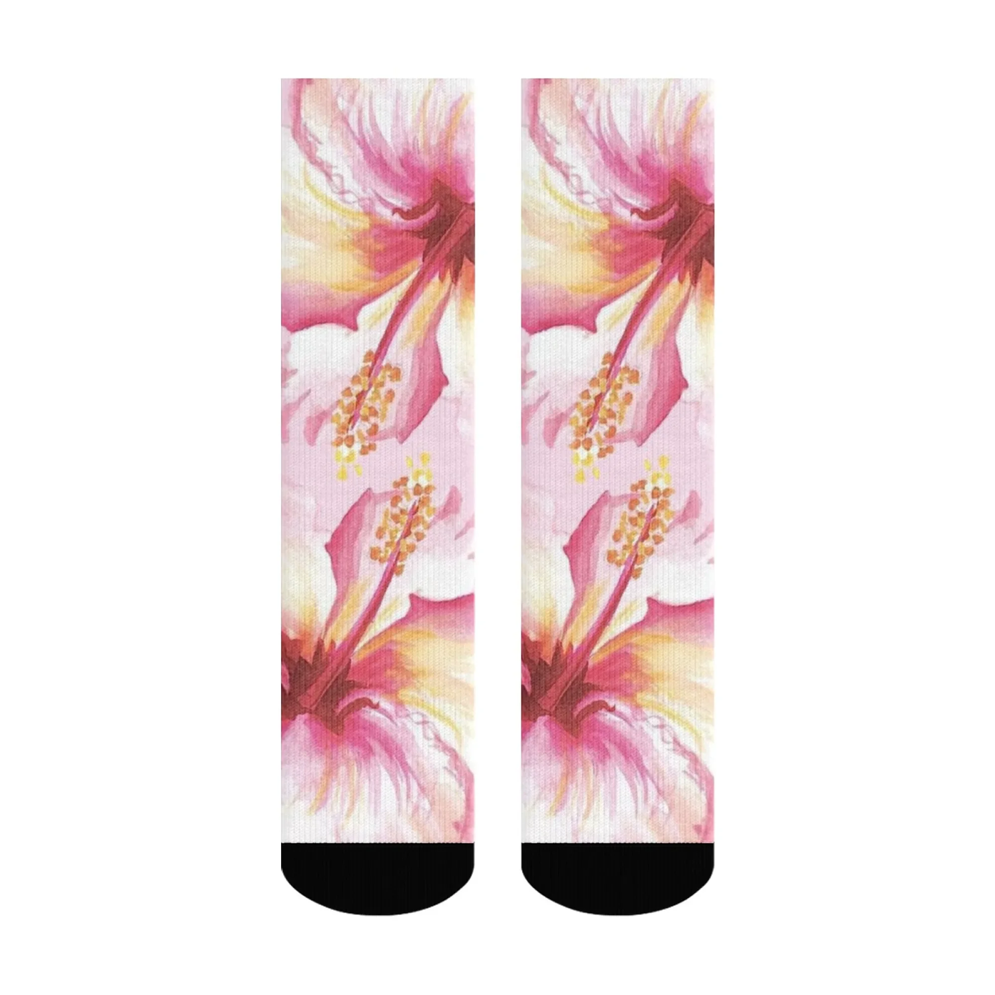 Vibrant Pink and Yellow Hibiscus Blooms Stylish Crew Socks, Floral Elegance Style Fashion Seeking Bright, Cheerful Designs
Vibrant Pink and Yellow Hibiscus Blooms Stylish Crew Socks, Floral Elegance Style Fashion Seeking Bright, Cheerful Designs