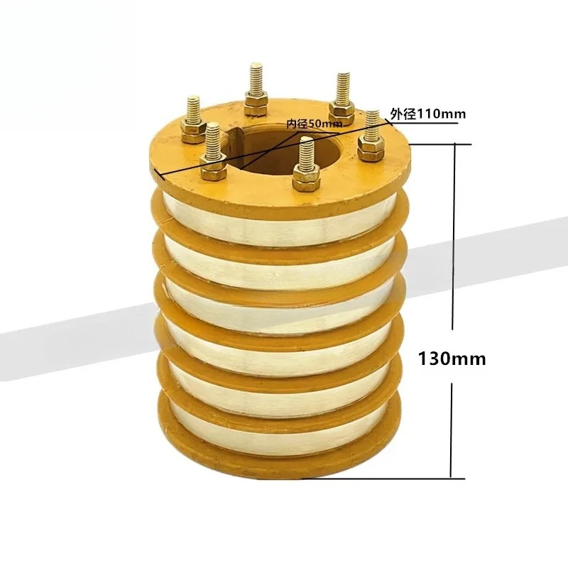 6‑Channel Conductive Slip Ring Assembly, Inner Diameter 40mm 50mm × 110mm Rotary Electrical Connector
6‑Channel Conductive Slip Ring Assembly, Inner Diameter 40mm 50mm × 110mm Rotary Electrical Connector