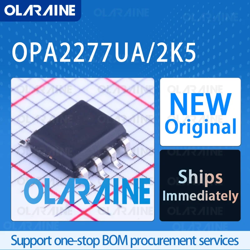 5/10/100Pcs OPA2277UA/2K5 SOIC-8 original ic chip Precision amplifiers RoHS 2 Channel SR -800 mV/us Vos - 35 uV Ib -4nA 
5/10/100Pcs OPA2277UA/2K5 SOIC-8 original ic chip Precision amplifiers RoHS 2 Channel SR -800 mV/us Vos - 35 uV Ib -4nA