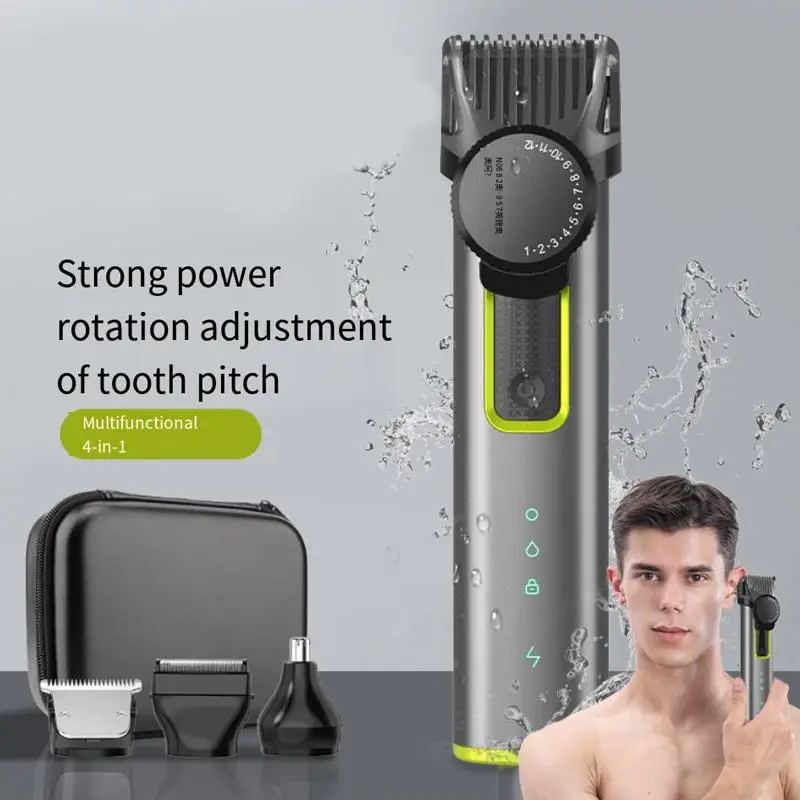 Men's household electric shaver - 4-in-1 multi-functional electric shaving kit with USB charging and electric trimming set
Men's household electric shaver - 4-in-1 multi-functional electric shaving kit with USB charging and electric trimming set