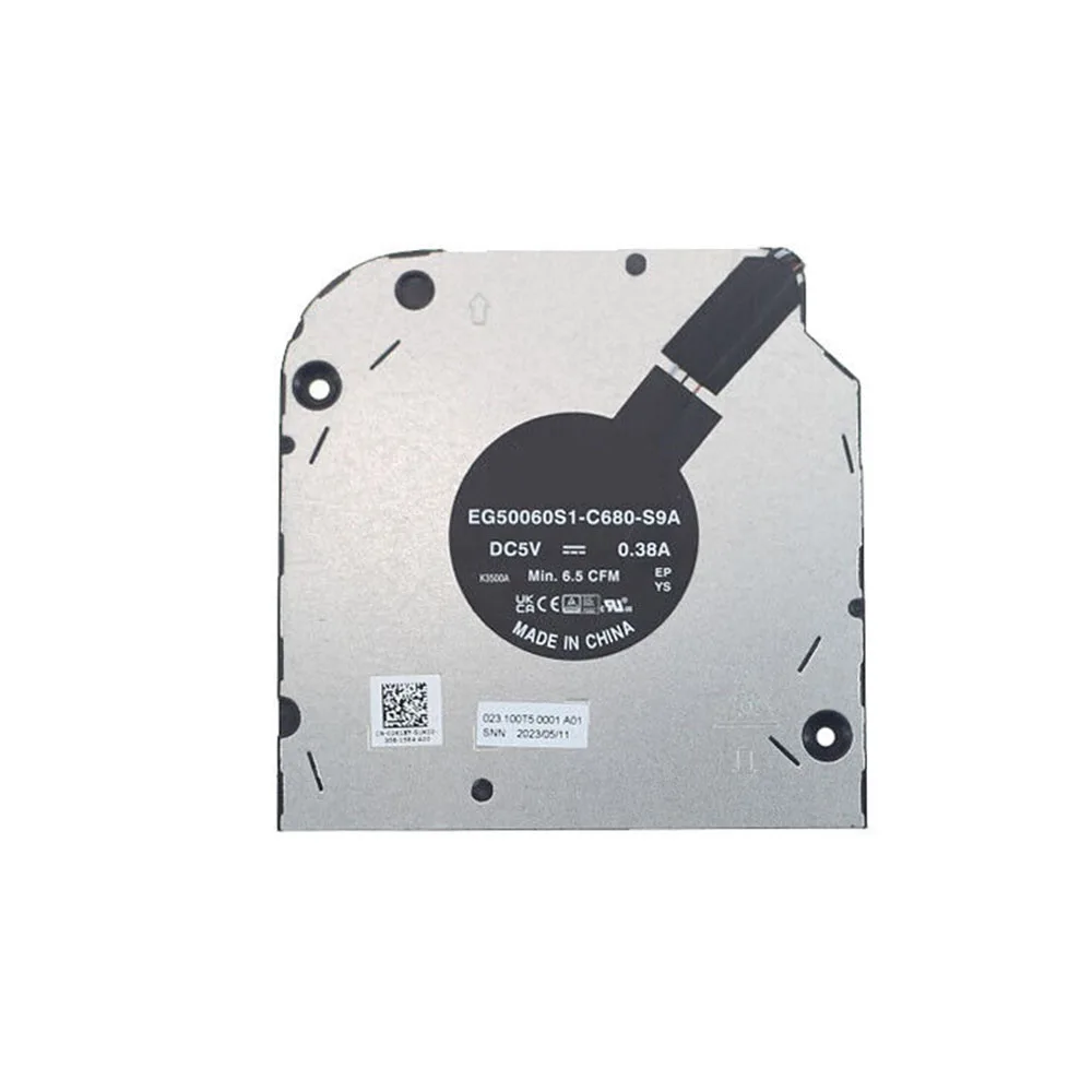 Вентилятор процессора ноутбука для DELL Latitude 5540 для Precision 3580 02K1XY 2K1XY EG50060S1-C680-S9A 023.100T5.0001 DC5V 0,38A
Вентилятор процессора ноутбука для DELL Latitude 5540 для Precision 3580 02K1XY 2K1XY EG50060S1-C680-S9A 023.100T5.0001 DC5V 0,38A