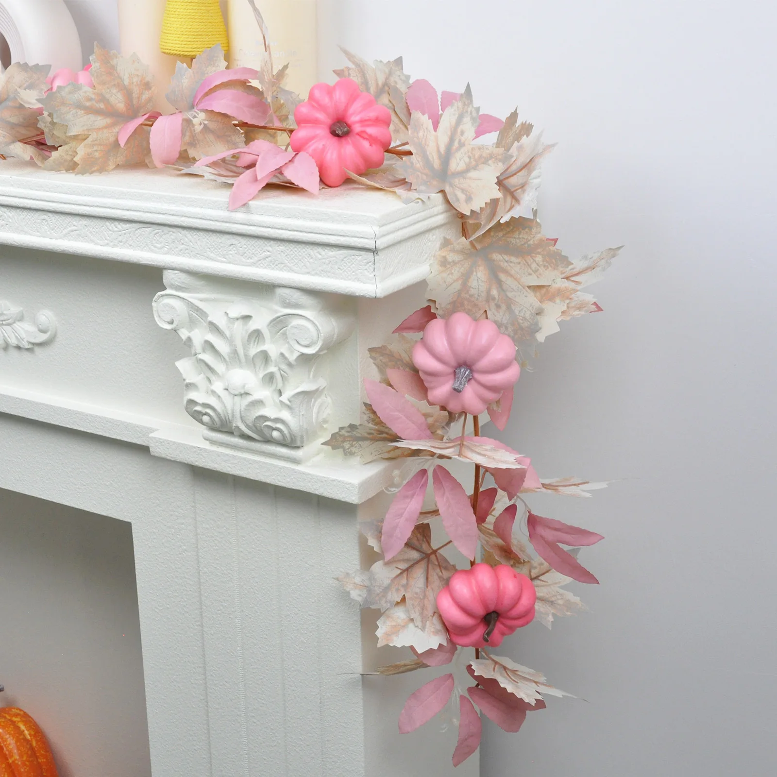 YeeNanee 2pcs Autumn Maples Leaf Pumpkin Berry Garland for Thanksgiving Halloween Mantle Decoration Fall Home Indoor Porch Decor
YeeNanee 2pcs Autumn Maples Leaf Pumpkin Berry Garland for Thanksgiving Halloween Mantle Decoration Fall Home Indoor Porch Decor