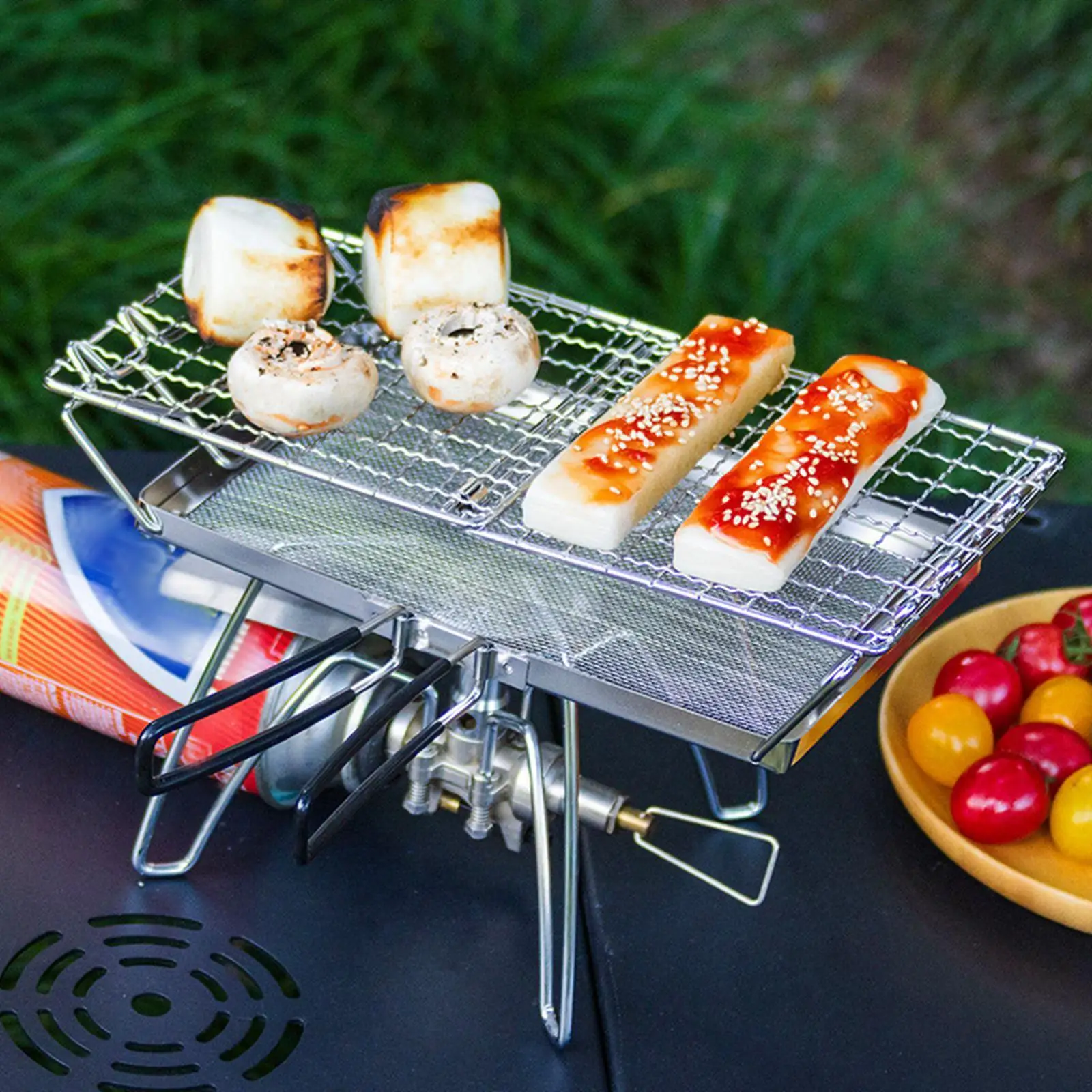 Тостер для кемпинговой плиты Компактный тостер для кемпинга для газовой плиты Решетка для гриля для костра
Тостер для кемпинговой плиты Компактный тостер для кемпинга для газовой плиты Решетка для гриля для костра