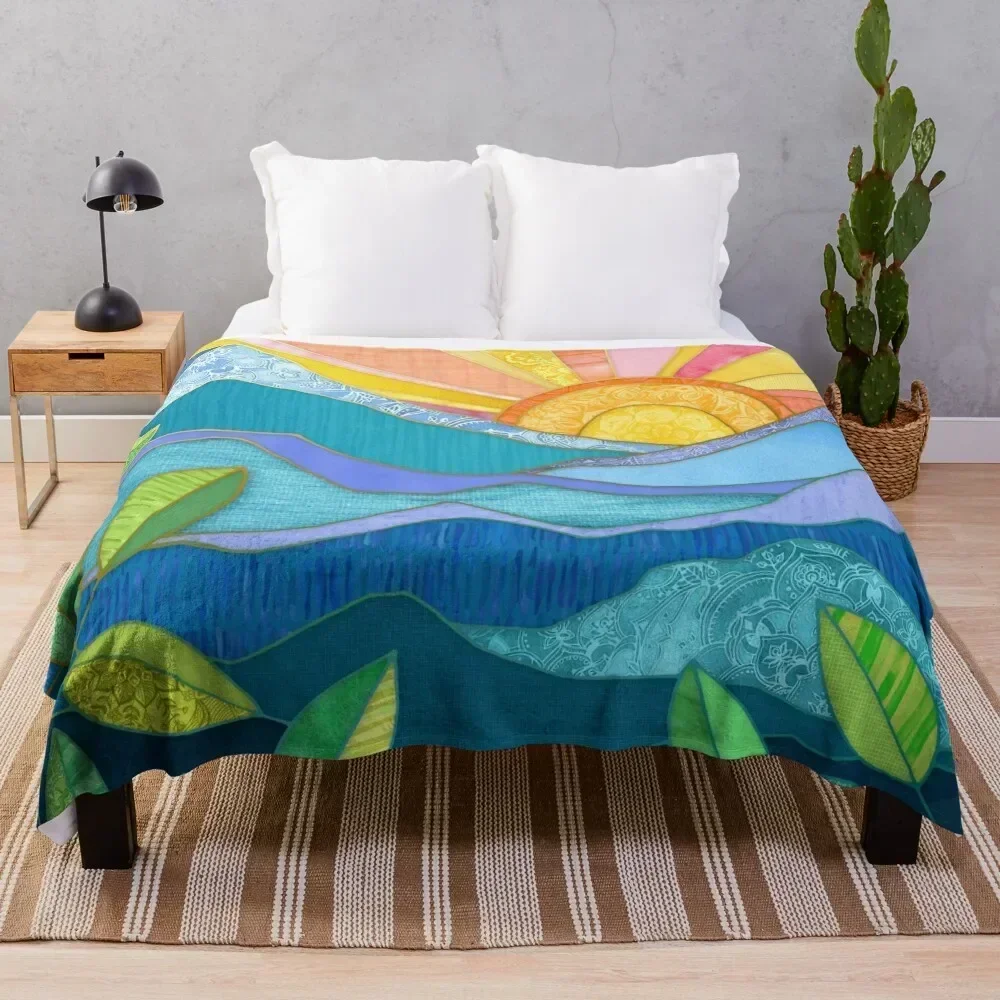 Sunset Through The Leaves Throw Blanket Summer Cool Breathable Blanket for Sleeping
Sunset Through The Leaves Throw Blanket Summer Cool Breathable Blanket for Sleeping