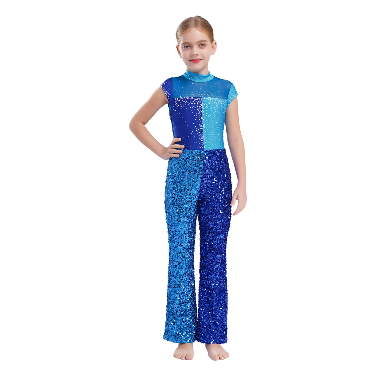 Kids Girls Glittery Sequins Jumpsuit School Party Jazz Hip Hop Street Dance Performance Costumes Color Block Sleeveless Romper
Kids Girls Glittery Sequins Jumpsuit School Party Jazz Hip Hop Street Dance Performance Costumes Color Block Sleeveless Romper