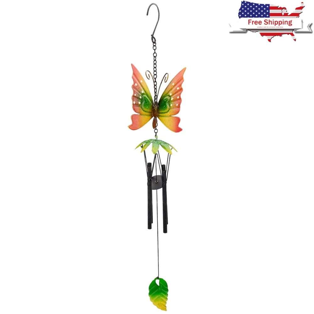 Red Butterfly Metal Windchime Outdoor Garden Decor Hanging Chimes with 4 Tubes Hook Patio Balcony Relaxation Sounds
Red Butterfly Metal Windchime Outdoor Garden Decor Hanging Chimes with 4 Tubes Hook Patio Balcony Relaxation Sounds