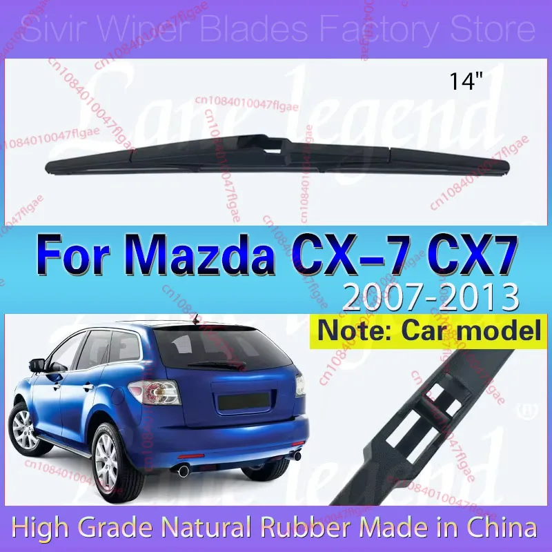 Car Wiper For Mazda CX-7 CX7 2007 2008 2009 2010 2011 2012 2013 14" Rear Windshield Windscreen Wiper Blade Car Accessories
Car Wiper For Mazda CX-7 CX7 2007 2008 2009 2010 2011 2012 2013 14" Rear Windshield Windscreen Wiper Blade Car Accessories