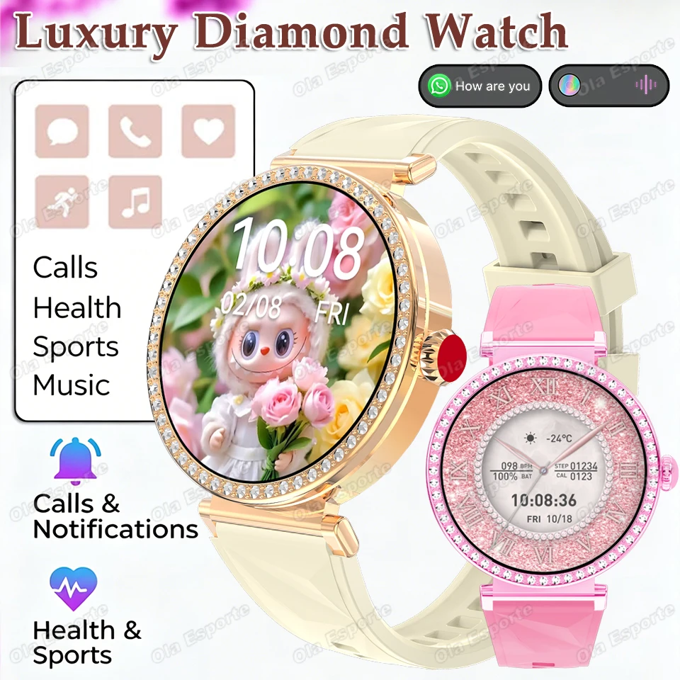 Ola Esporte Fashion Diamond Women Smart Watch Smart Island Bluetooth Call Heart Rate Health Monitoring Sports Smartwatch HW12
Ola Esporte Fashion Diamond Women Smart Watch Smart Island Bluetooth Call Heart Rate Health Monitoring Sports Smartwatch HW12
