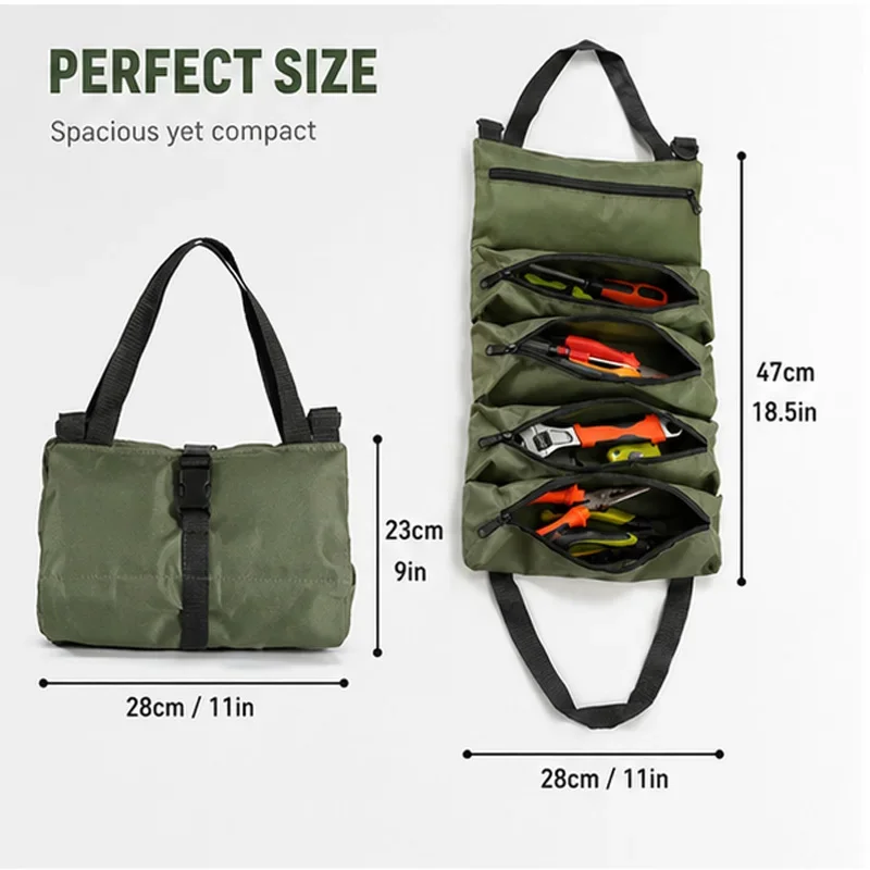 Foldable Tool Bag Organizer Portable Multi Pocket Waterproof Tool Roll Up Storage Bag for Repair Travel Heavy Duty Tools Holder
Foldable Tool Bag Organizer Portable Multi Pocket Waterproof Tool Roll Up Storage Bag for Repair Travel Heavy Duty Tools Holder