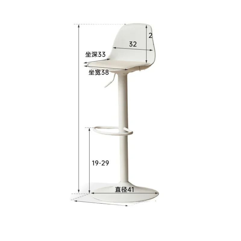 *Bar Chair Restaurant Modern Simple Household Rotating Lifting Chair Organic Leather Cream Wind High Chair
*Bar Chair Restaurant Modern Simple Household Rotating Lifting Chair Organic Leather Cream Wind High Chair