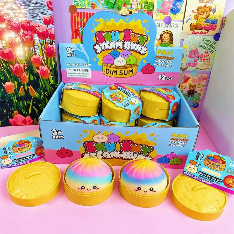 Soft Colorful Baozi Squeeze Toy Slow Rebound Kneading Bun for Stress Relief Relaxation Gift for Adults Children
Soft Colorful Baozi Squeeze Toy Slow Rebound Kneading Bun for Stress Relief Relaxation Gift for Adults Children