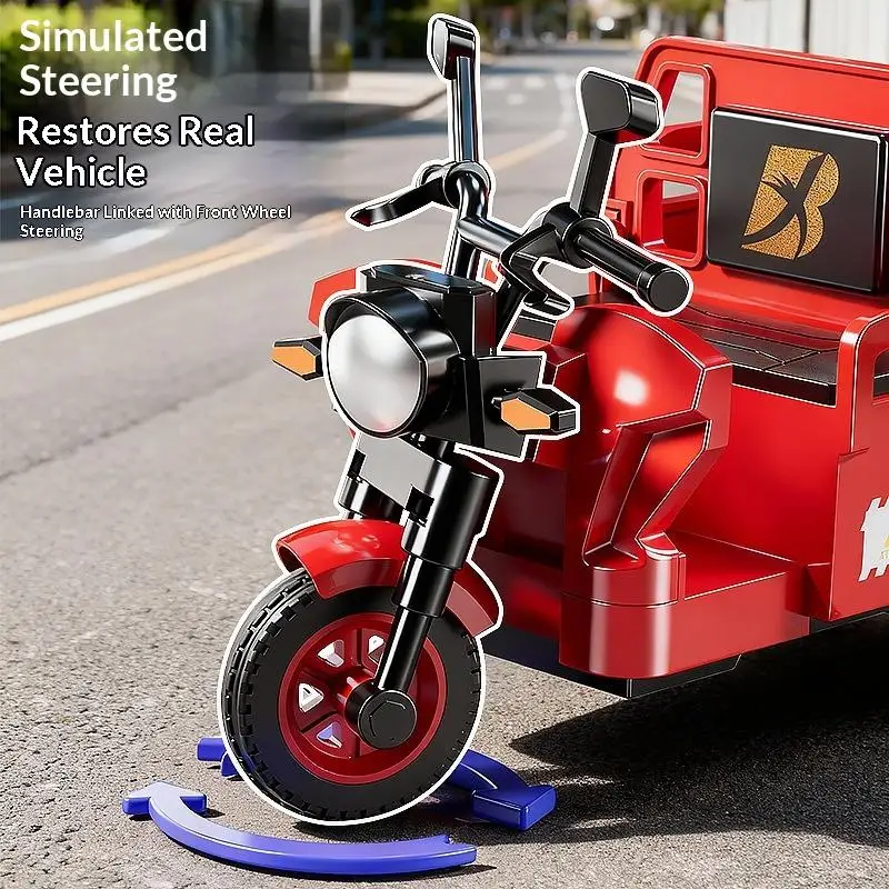//Inertia Driving Courier Car Realistic Pull Truck Diecast Toys Kids Pull Back Motorcycle Boy Gift Simulation Tricycle Toy Model
//Inertia Driving Courier Car Realistic Pull Truck Diecast Toys Kids Pull Back Motorcycle Boy Gift Simulation Tricycle Toy Model