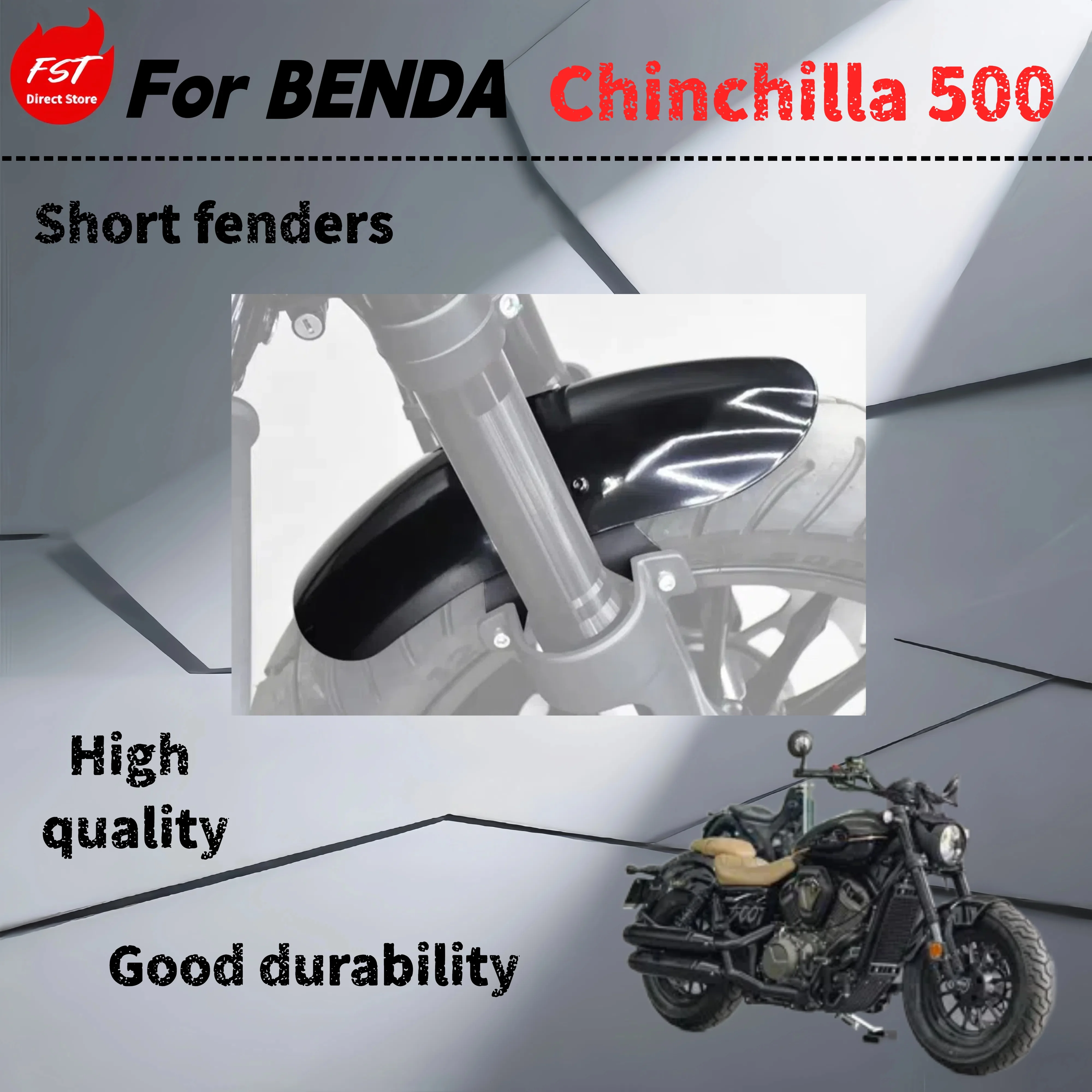 For Benda Chinchilla 500 retrofit short front fender front masonry stainless steel fittings
For Benda Chinchilla 500 retrofit short front fender front masonry stainless steel fittings