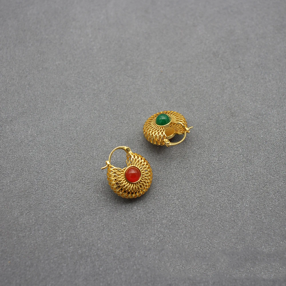 Simple geometric fashion new year red agate ear rings delicate classic earrings for women
Simple geometric fashion new year red agate ear rings delicate classic earrings for women