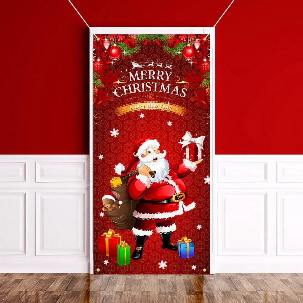 Holiday Door Cover Festive Wall Hanging Festive Christmas Curtain Reusable Door Cover for Home Decoration Photography Xmas
Holiday Door Cover Festive Wall Hanging Festive Christmas Curtain Reusable Door Cover for Home Decoration Photography Xmas