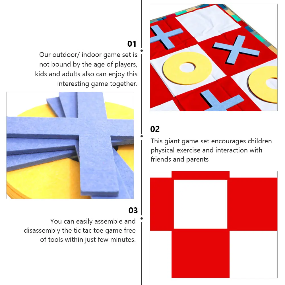 1 set Giant 3-Piece Chess Props Game for Kids Adults Outdoor Indoor Family Games Tool- Toe Games
1 set Giant 3-Piece Chess Props Game for Kids Adults Outdoor Indoor Family Games Tool- Toe Games