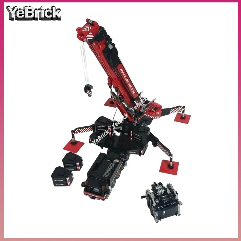 Mammoet LTM 1750-9.1 All-Terrain Crane MOC Construction Bricks, Realistic Heavy-Lift Engineering Machinery
Mammoet LTM 1750-9.1 All-Terrain Crane MOC Construction Bricks, Realistic Heavy-Lift Engineering Machinery