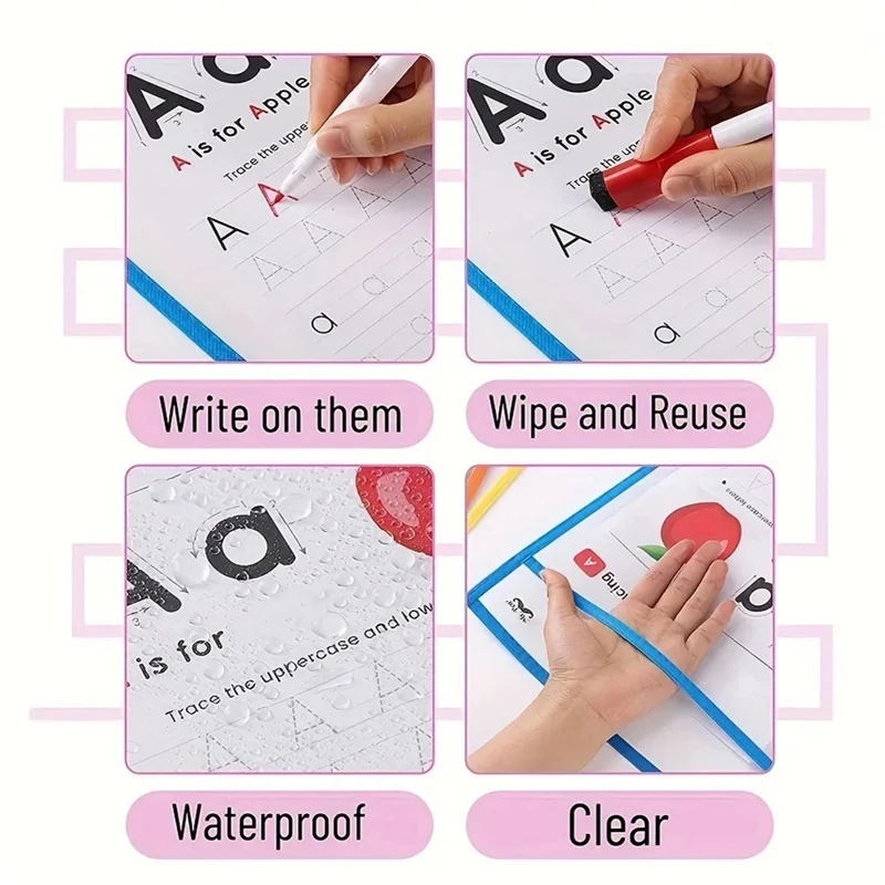 Durable-10Pcs Transparent File Pocket Folder Sleeves Oversized Reusable Dry Erase Clear Stationery Storage Folder File Pouch,10P
Durable-10Pcs Transparent File Pocket Folder Sleeves Oversized Reusable Dry Erase Clear Stationery Storage Folder File Pouch,10P
