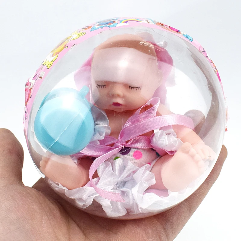 New Creative Pocket-sized Palm Baby Sleeping Doll Transparent Ball Toys Cute Children Doll Girls Play House Toys Christmas Gifts
New Creative Pocket-sized Palm Baby Sleeping Doll Transparent Ball Toys Cute Children Doll Girls Play House Toys Christmas Gifts