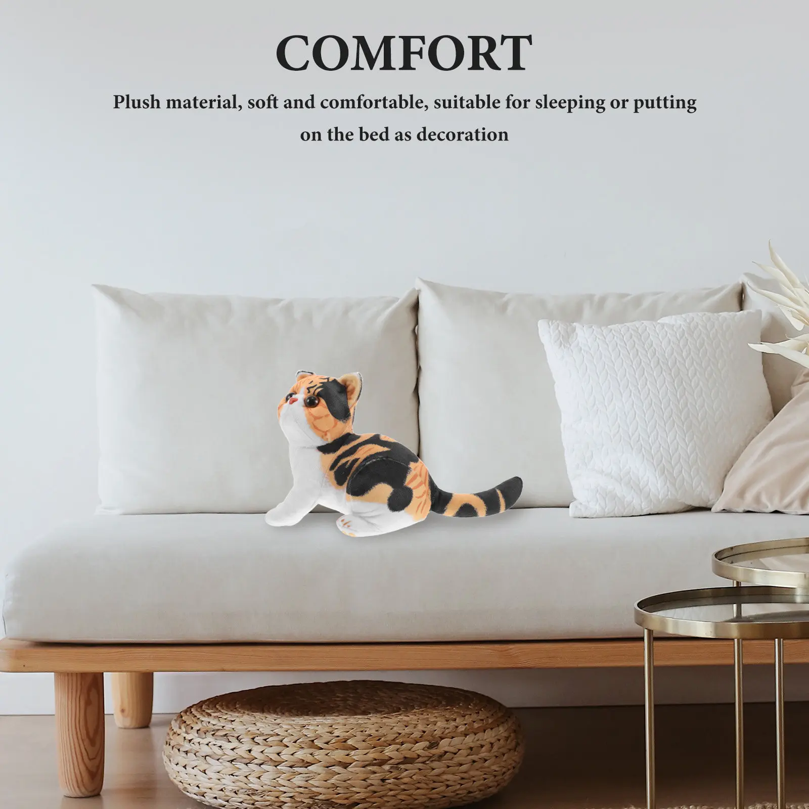 Realistic Simulation Cat Stuffed Animal Cute Cartoon Design Soft Comfortable Home Decor Pillow Versatile Living Space Bedroom
Realistic Simulation Cat Stuffed Animal Cute Cartoon Design Soft Comfortable Home Decor Pillow Versatile Living Space Bedroom