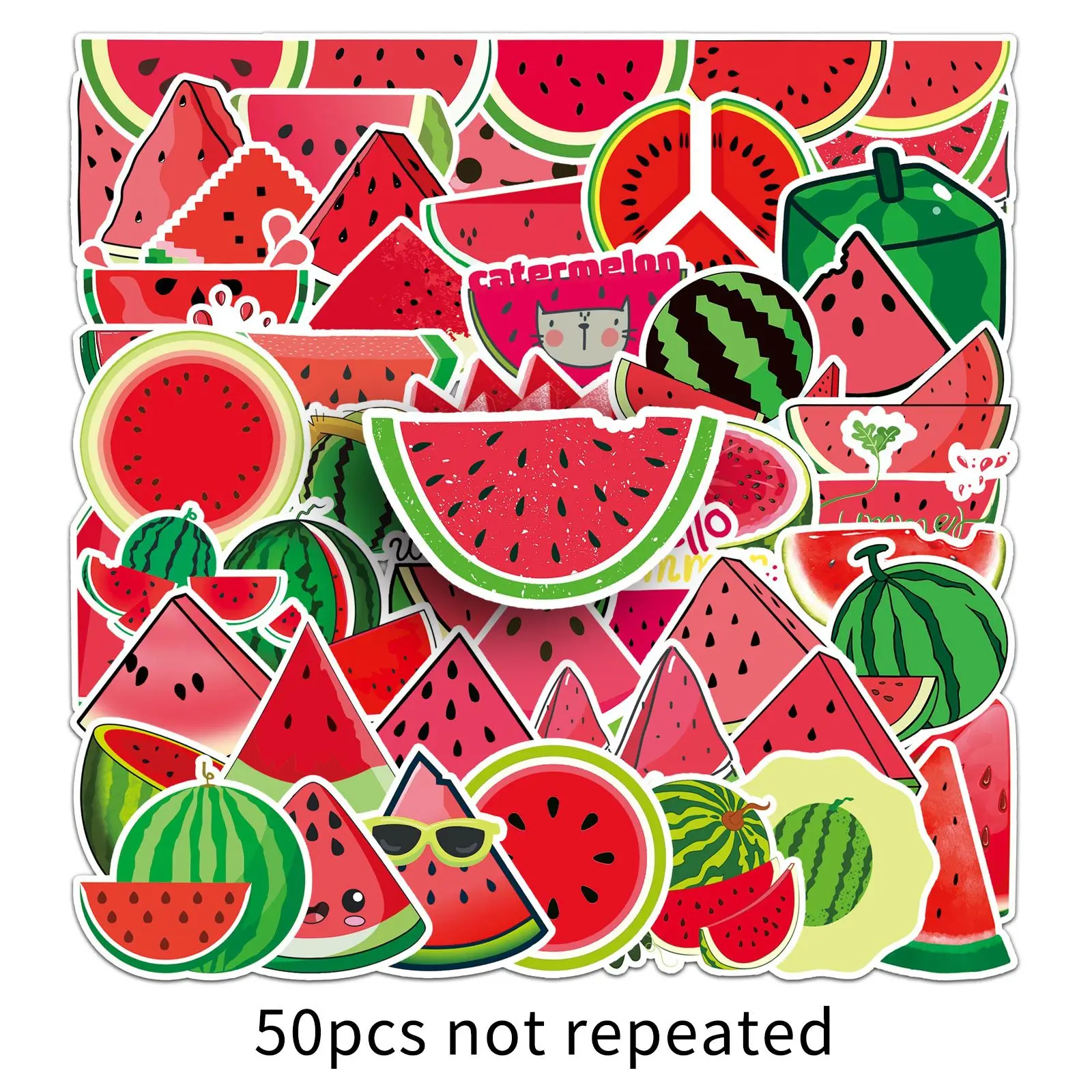 50PCS Watermelon Cartoon Stickers Cool Summer Fruit Graffiti DIY Decoration Suitcase Laptop Phone Guitar Car Bike Decals Toys
50PCS Watermelon Cartoon Stickers Cool Summer Fruit Graffiti DIY Decoration Suitcase Laptop Phone Guitar Car Bike Decals Toys